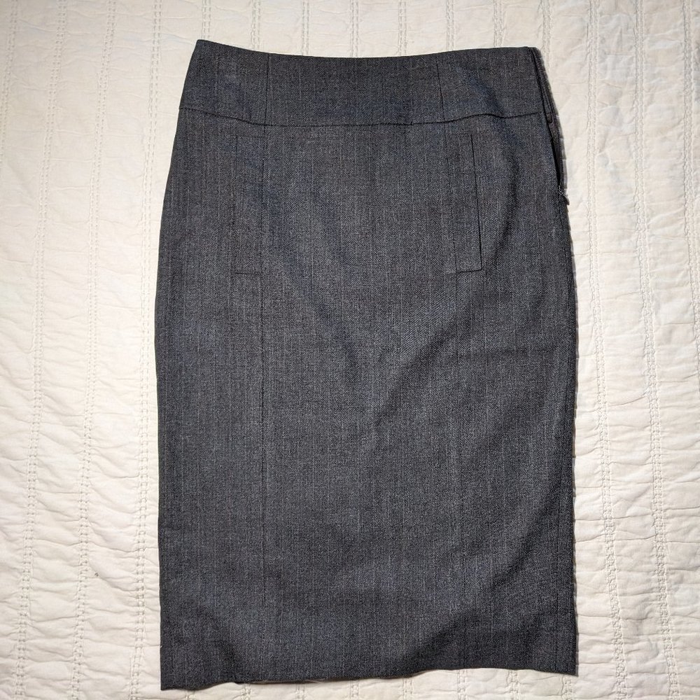 Zara Basic Pencil Skirt Grey